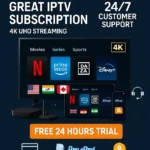 12 Months IPTV Subscription with 15,000+ Live Channels & 100,000+ VOD for 2 Devices in 4K UHD