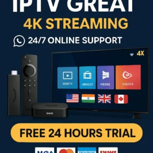Free 24-Hour Trial for GreatIPTV Service - 15,000 Channels & 100,000 VOD